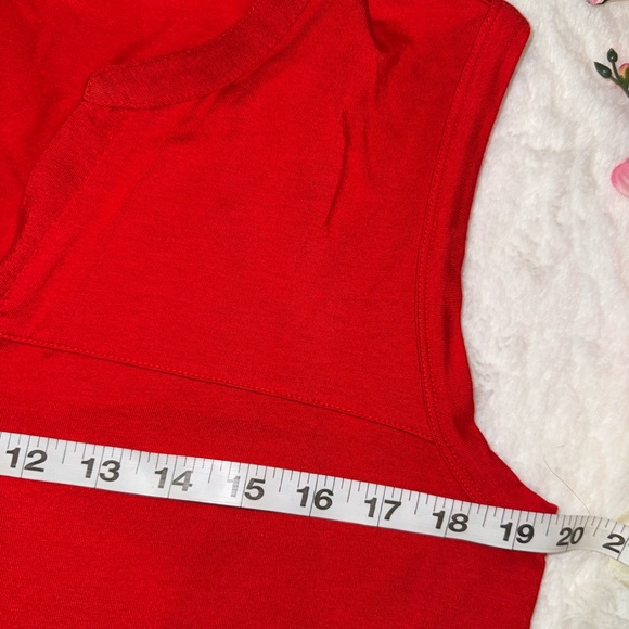 Athleta Red Midi Dress Size Medium - Picture 6 of 9